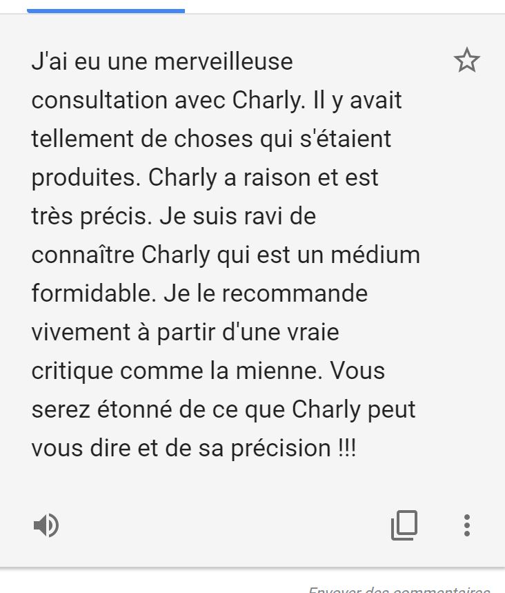 Témoignage reçu par message
